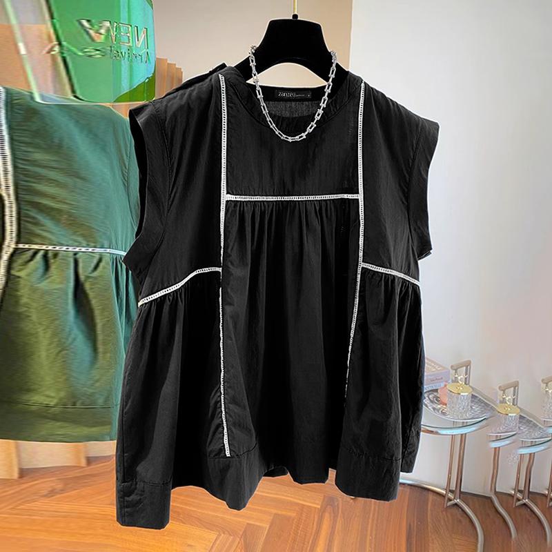 ZANZEA Женская повседневная блузка с круглым вырезом, свободная, летняя, без рукавов L чёрный
ZANZEA Женская повседневная блузка с круглым вырезом, свободная, летняя, без рукавов L чёрный