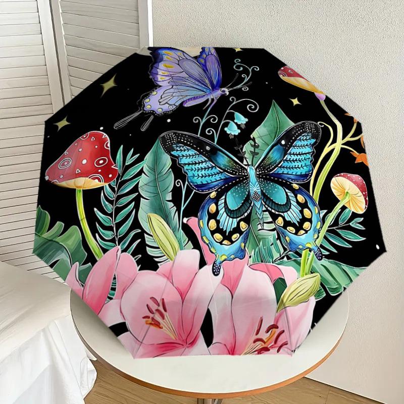 1pc Butterfly Garden Fantasy Night Umbrella with Plastic Handle,Suitable for All Seasons Home Travel Outdoor UmbrellaDD413
1pc Butterfly Garden Fantasy Night Umbrella with Plastic Handle,Suitable for All Seasons Home Travel Outdoor UmbrellaDD413
