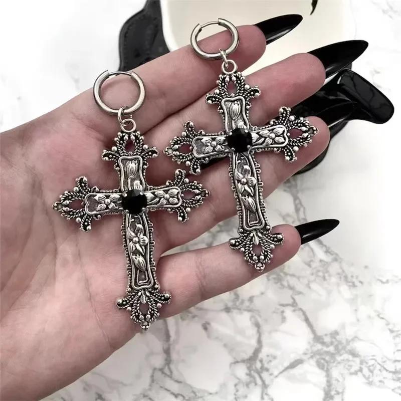 Vintage Black Red Cross Earrings for Women Christ Dangle Earrings Gothic Punk Dangle Drop Necklace Men Girl Grunge Hoop Jewelry
Vintage Black Red Cross Earrings for Women Christ Dangle Earrings Gothic Punk Dangle Drop Necklace Men Girl Grunge Hoop Jewelry