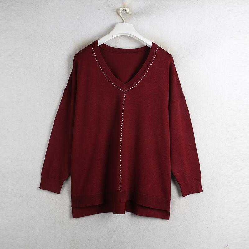 Sunshine House Весенний Экспорт Европейский и Американский Большой Размер Женская Одежда V-образный вырез Оверсайз Расшитый бисером Средней длины Длинный Вязаный свитер Burgundy Chest circumference 148
Sunshine House Весенний Экспорт Европейский и Американский Большой Размер Женская Одежда V-образный вырез Оверсайз Расшитый бисером Средней длины Длинный Вязаный свитер Burgundy Chest circumference 148