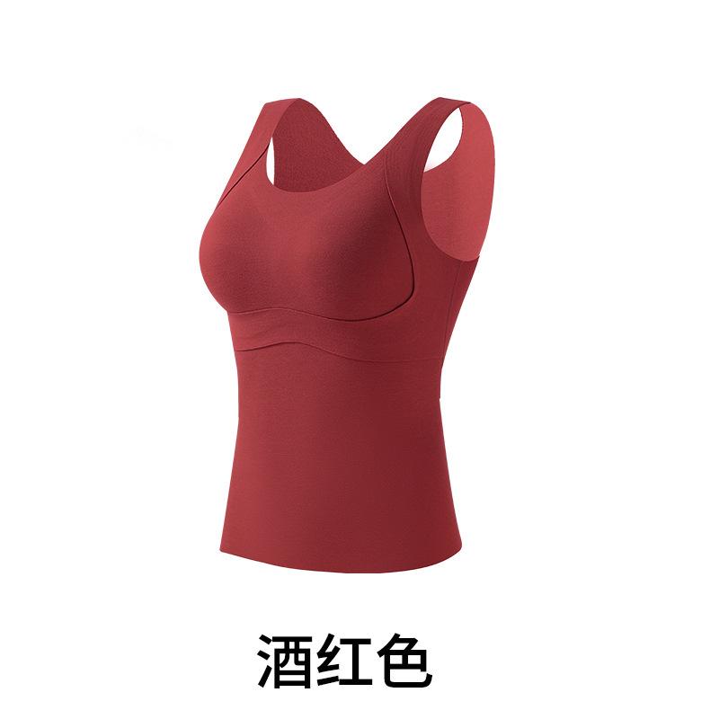 German velvet thermal underwear three-in-one vest, large size with chest pad, sub-breast primer, autumn and winter models XXXXL бордовий
German velvet thermal underwear three-in-one vest, large size with chest pad, sub-breast primer, autumn and winter models XXXXL бордовий