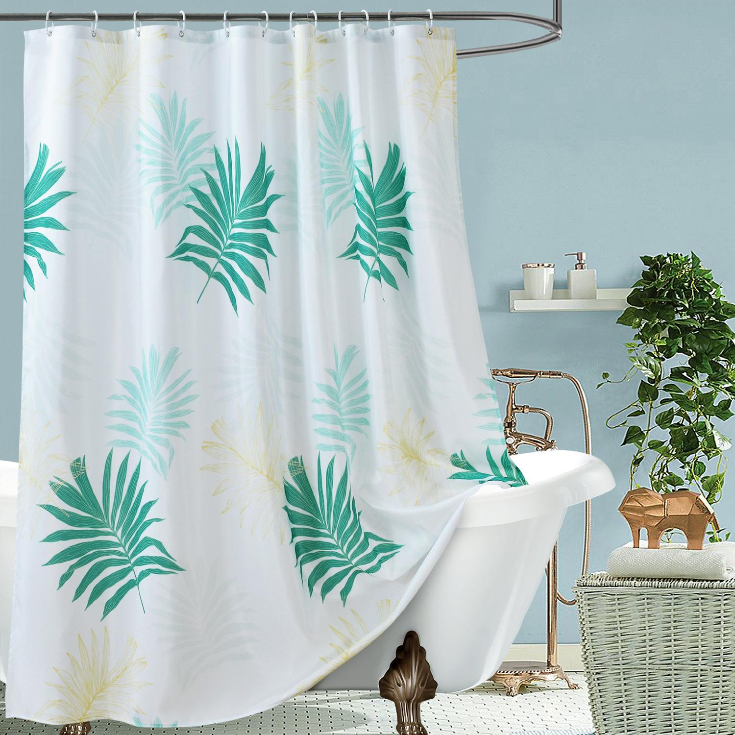 Shower Curtain Leave Print Waterproof Polyester Fabric Bathroom Curtains 200Cm Toilet Decorative Mildew Proof Modern Style W60H190(CM)-1 Pcs
Shower Curtain Leave Print Waterproof Polyester Fabric Bathroom Curtains 200Cm Toilet Decorative Mildew Proof Modern Style W60H190(CM)-1 Pcs
