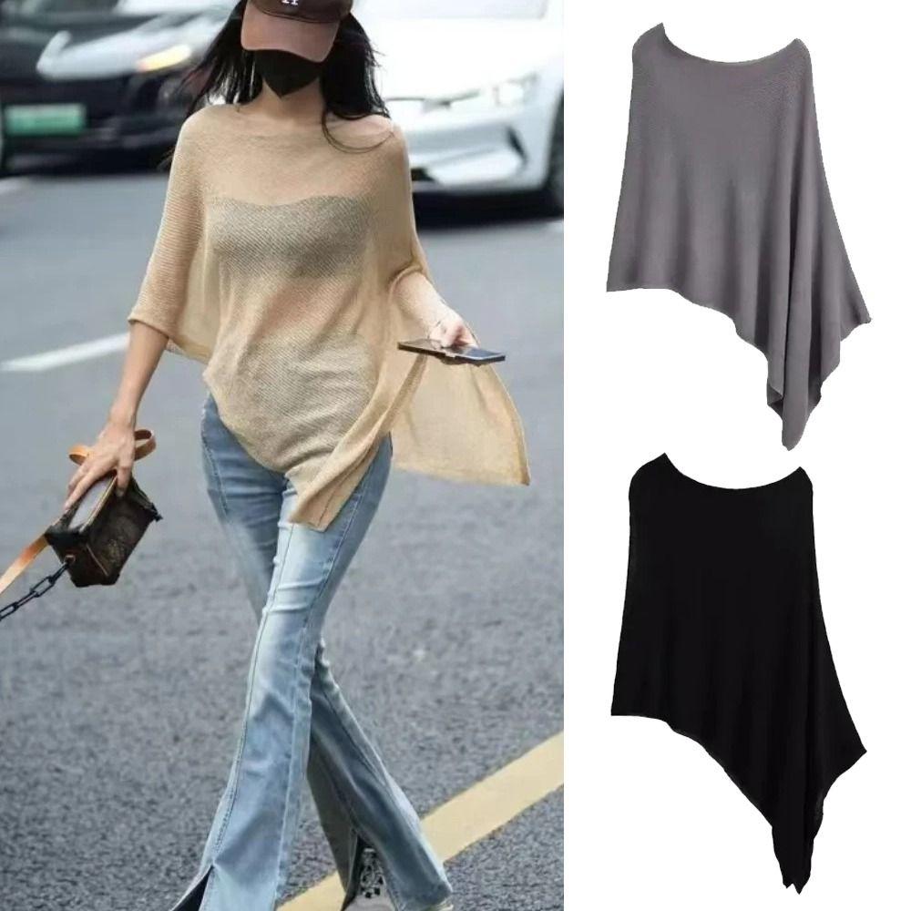 Ice Silk Irregular Cape Shawl Thin Sunscreen Scarf Women Fashion Air Conditioning Clothes сірий
Ice Silk Irregular Cape Shawl Thin Sunscreen Scarf Women Fashion Air Conditioning Clothes сірий