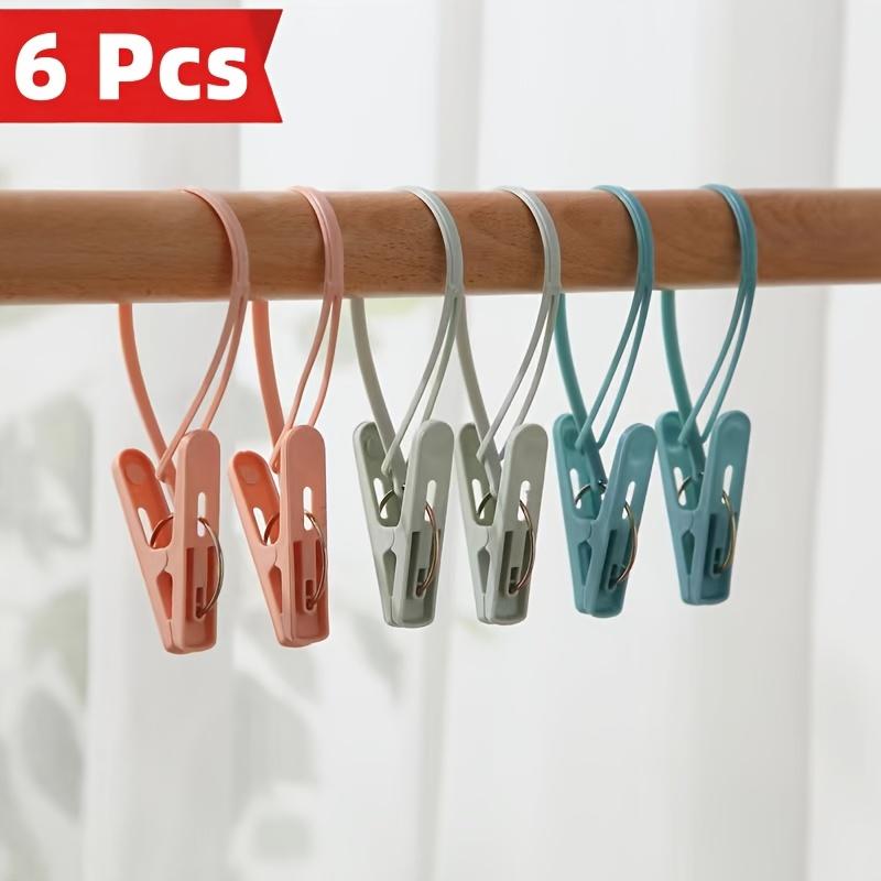 6pcs Multi-Purpose Windproof Clothes Hooks with Rope - Durable Plastic, Perfect for Hanging Laundry, Towels, and Socks - Ideal for Home Use or 6 Packs
6pcs Multi-Purpose Windproof Clothes Hooks with Rope - Durable Plastic, Perfect for Hanging Laundry, Towels, and Socks - Ideal for Home Use or 6 Packs