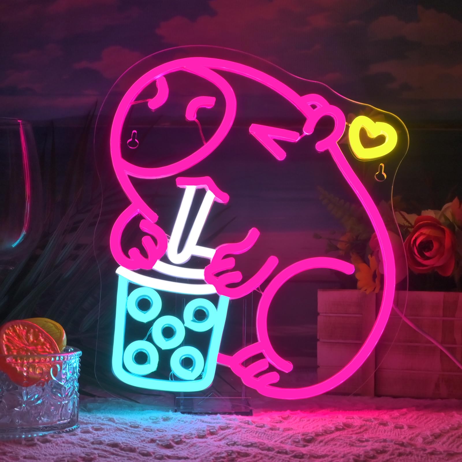 Capybara Neon Sign Capybara Tea Neon Signs for Baby Room Man Cave Bar Club Living Room Party Bedroom Gifts
Capybara Neon Sign Capybara Tea Neon Signs for Baby Room Man Cave Bar Club Living Room Party Bedroom Gifts