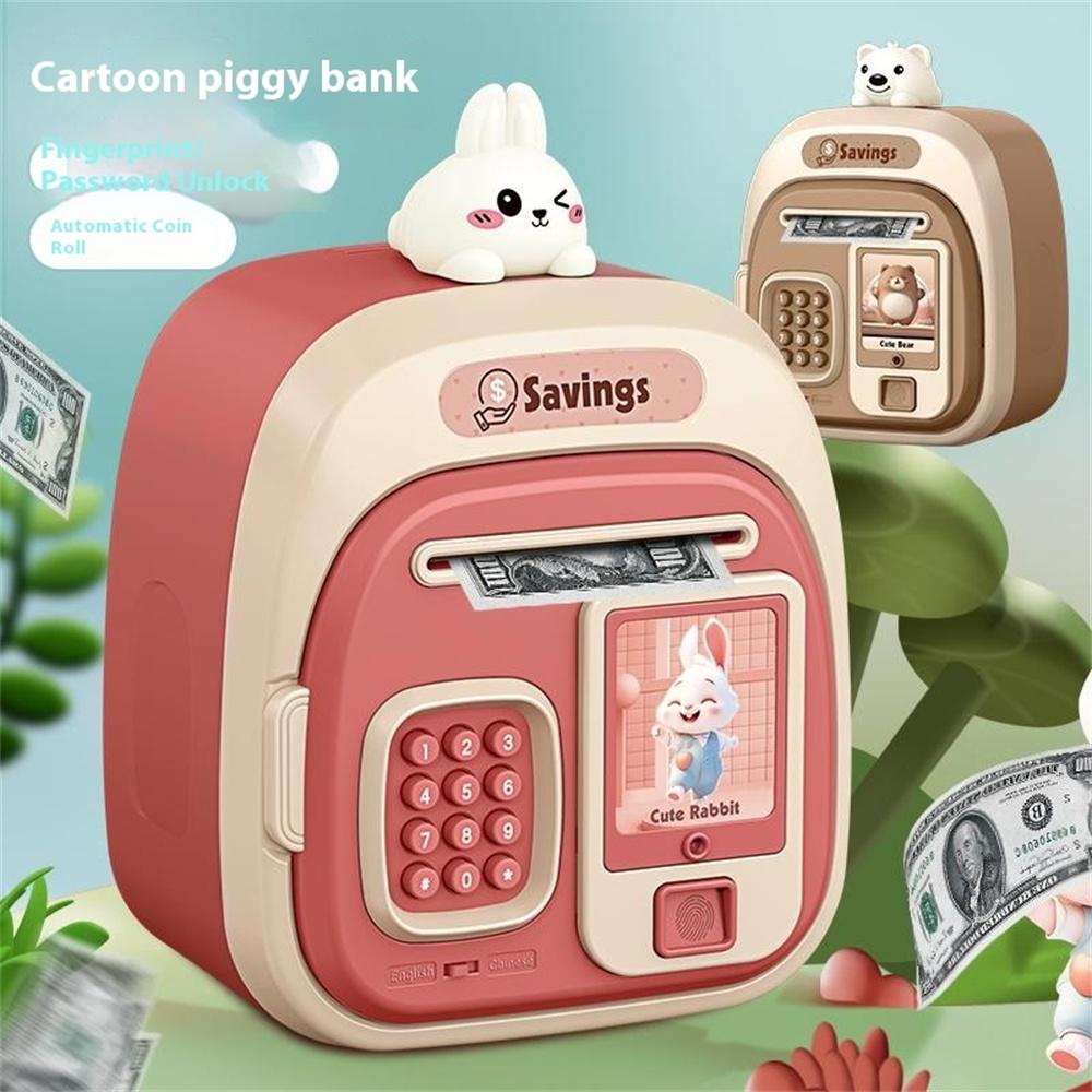 7603 Cartoon Animal Children Electronic Piggy Bank Password+Fingerprint Automatic Saving Money Box Brown
7603 Cartoon Animal Children Electronic Piggy Bank Password+Fingerprint Automatic Saving Money Box Brown