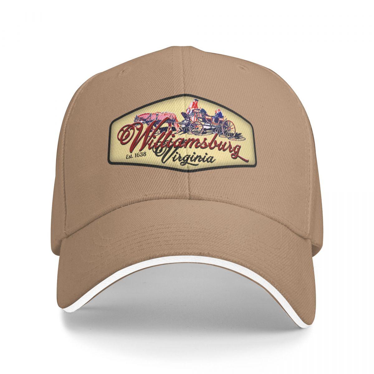 Williamsburg, Virginia est. 1638 Baseball Cap Golf Streetwear Sun Cap Luxury Woman Men s
Williamsburg, Virginia est. 1638 Baseball Cap Golf Streetwear Sun Cap Luxury Woman Men s