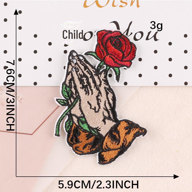 Персонализированная вышитая нашивка в виде розы - декоративная нашивка на этикетку одежды
Персонализированная вышитая нашивка в виде розы - декоративная нашивка на этикетку одежды
