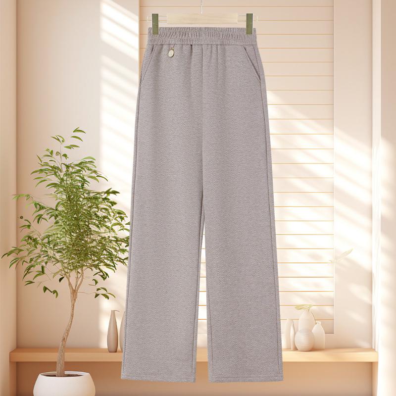 Fleece-Lined Wool Blend Wide-Leg Pants for Middle-Aged & Elderly Women, Elastic Waist, Warm Casual Pants for Autumn & Winter 6XL (165-180 jin)
Fleece-Lined Wool Blend Wide-Leg Pants for Middle-Aged & Elderly Women, Elastic Waist, Warm Casual Pants for Autumn & Winter 6XL (165-180 jin)