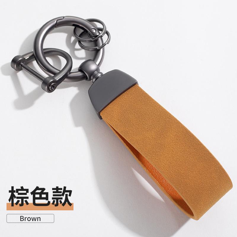 Suede Car Keychain Ring Vintage Leather Zinc Alloy Key Chain Keys Holder Universal Luxury Keyring Car Accessories коричневий
Suede Car Keychain Ring Vintage Leather Zinc Alloy Key Chain Keys Holder Universal Luxury Keyring Car Accessories коричневий