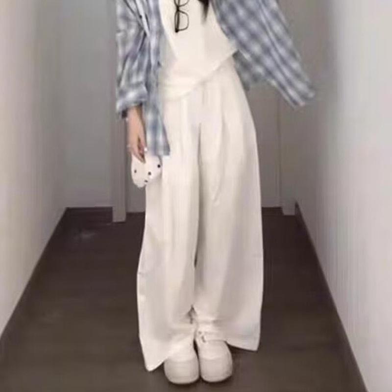 Elegant Blue Plaid Shirt, Vest & Wide-Leg Pants - Casual Three-Piece Autumn Set Medium
Elegant Blue Plaid Shirt, Vest & Wide-Leg Pants - Casual Three-Piece Autumn Set Medium