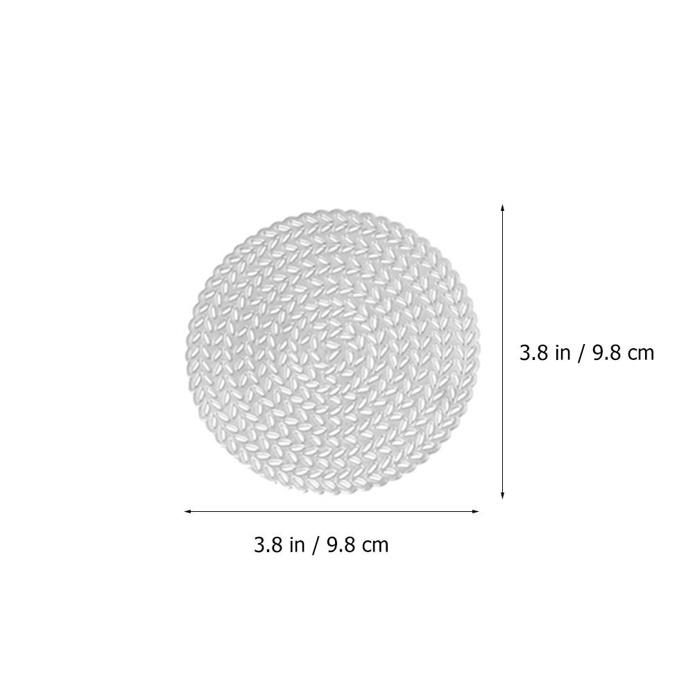 6Pcs Elegant Handmade Doilies Coasters for Candelabras and Tabletop Items Heat Insulation Placemat Hollow Cup Mat срібний
6Pcs Elegant Handmade Doilies Coasters for Candelabras and Tabletop Items Heat Insulation Placemat Hollow Cup Mat срібний