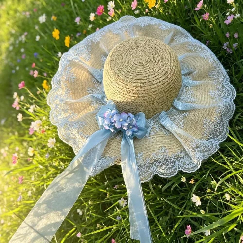 Floral Design Woman s Straw Hat Breathable Sun Protection Cap Women s Sun Visor Hats Casual Wear Blue Style B
Floral Design Woman s Straw Hat Breathable Sun Protection Cap Women s Sun Visor Hats Casual Wear Blue Style B