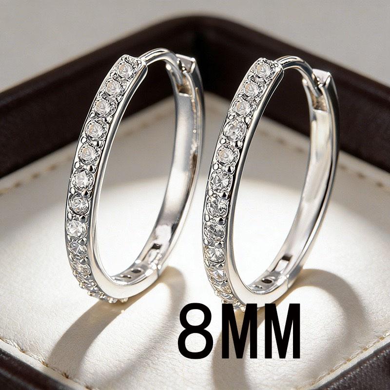 925 Sterling Silver Earrings For Women Trendy Geometric Round Zircon Earring Jewelry Prevent Allergy Party Gift Accessories
925 Sterling Silver Earrings For Women Trendy Geometric Round Zircon Earring Jewelry Prevent Allergy Party Gift Accessories