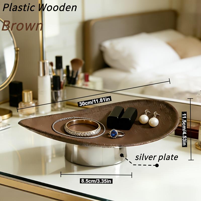 Modern minimalist storage tray with wood-grain finish—multifunctional desktop organizer, decorative tray—made of plastic коричневий
Modern minimalist storage tray with wood-grain finish—multifunctional desktop organizer, decorative tray—made of plastic коричневий