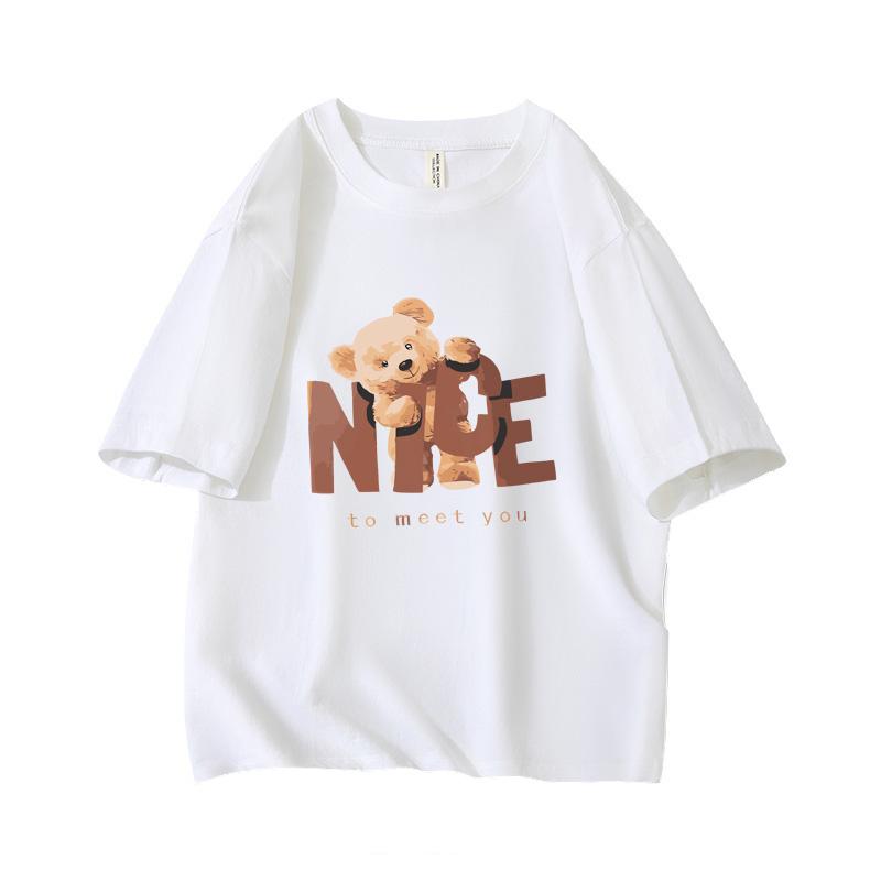 Cute Teddy Bear Nice To Meet You Oversized Short Sleeve O Neck T Shirt Graphic Print 100 Cotton 2000s Women Tops clothes Summer L
Cute Teddy Bear Nice To Meet You Oversized Short Sleeve O Neck T Shirt Graphic Print 100 Cotton 2000s Women Tops clothes Summer L