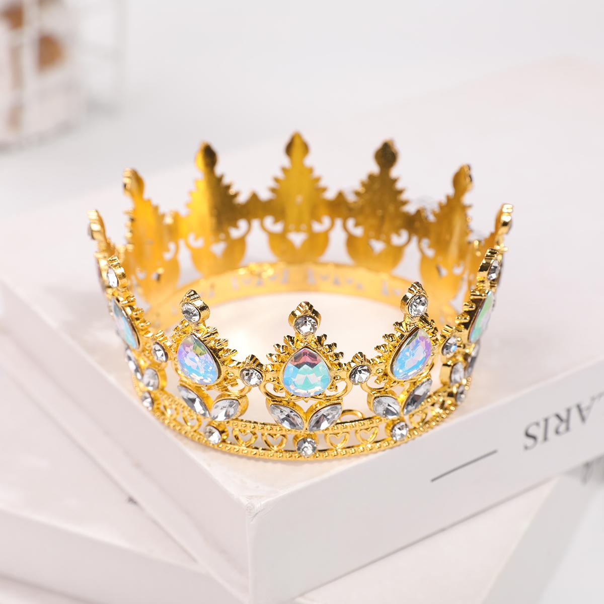 1Pcs Bridal Tiara Rhinestone Alloy Crown Bride Princess Crown Wedding Dress Accessories Crown Hair Accessory Cake Decoration Crown Size fits all
1Pcs Bridal Tiara Rhinestone Alloy Crown Bride Princess Crown Wedding Dress Accessories Crown Hair Accessory Cake Decoration Crown Size fits all