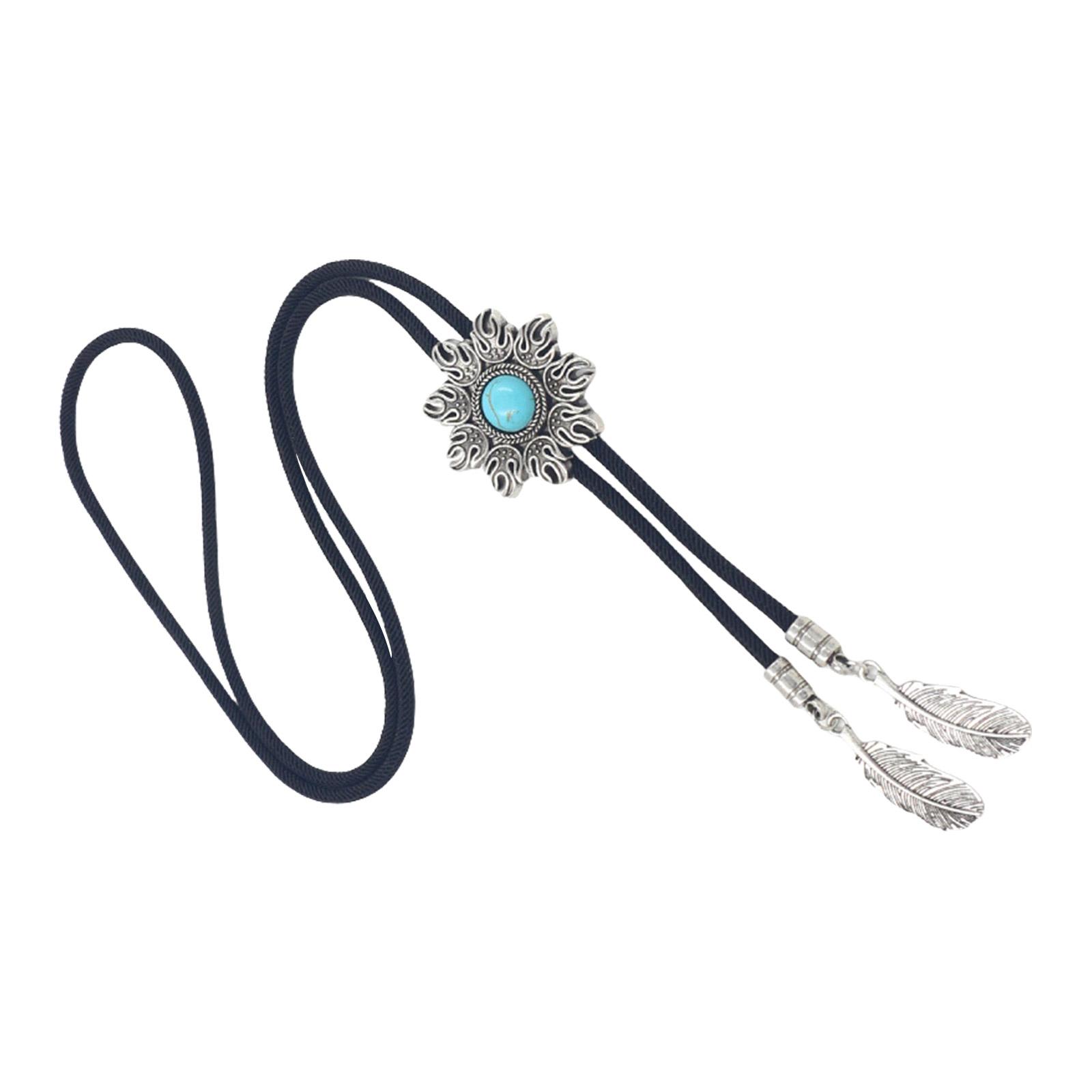 Unisex Bolo Tie Western Cowboy Braided Rope Necktie Metal Sun Turquoises Stone Jewelry Feather Pendant Western Necklace зелёный
Unisex Bolo Tie Western Cowboy Braided Rope Necktie Metal Sun Turquoises Stone Jewelry Feather Pendant Western Necklace зелёный