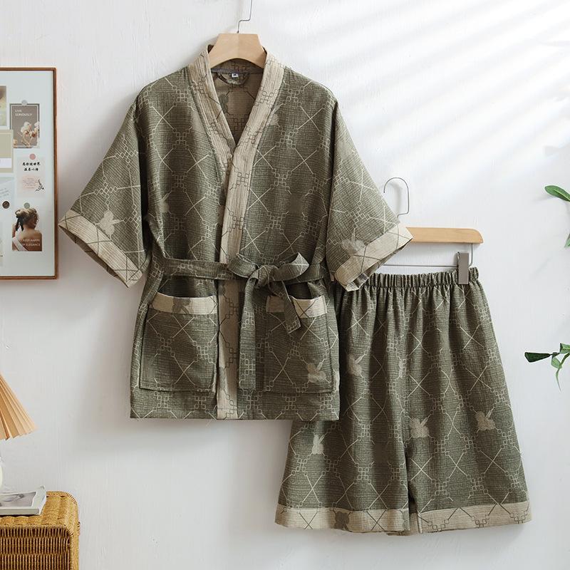 Cotton Double-layer Yarn Jacquard Sweat Steam Clothes Hotel Bathrobe Physiotherapy Clothes with Shorts Pajamas for Women XXL
Cotton Double-layer Yarn Jacquard Sweat Steam Clothes Hotel Bathrobe Physiotherapy Clothes with Shorts Pajamas for Women XXL