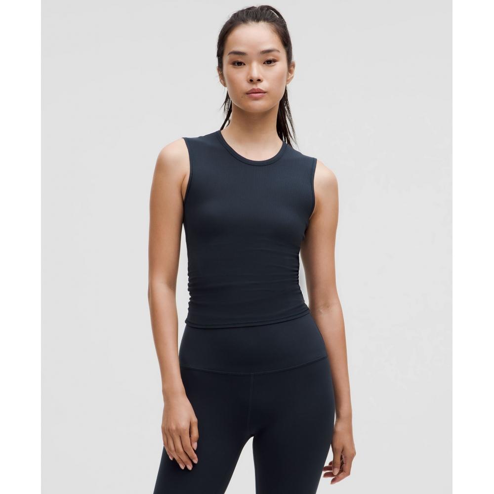 Lululemon All It Takes Back Twist Ribbed Tank Top True Navy 2 
Lululemon All It Takes Back Twist Ribbed Tank Top True Navy 2