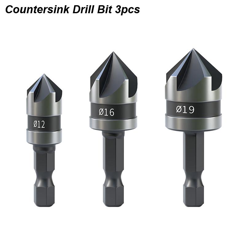 HSS Chamfer Drill Set 90 Degrees Countersink Boring Bit For Woodworking Quick Change Countersunk Hex Shank Carbon Steel Tools
HSS Chamfer Drill Set 90 Degrees Countersink Boring Bit For Woodworking Quick Change Countersunk Hex Shank Carbon Steel Tools