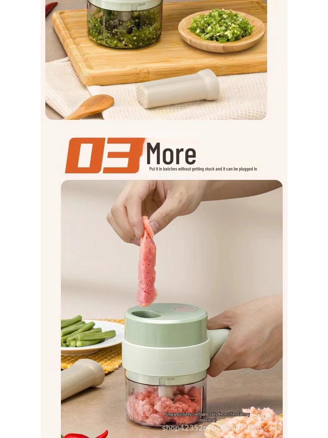 Wireless Electric Vegetable & Garlic Stirrer - Multi-function Kitchen Cutter and Food Processor
Wireless Electric Vegetable & Garlic Stirrer - Multi-function Kitchen Cutter and Food Processor