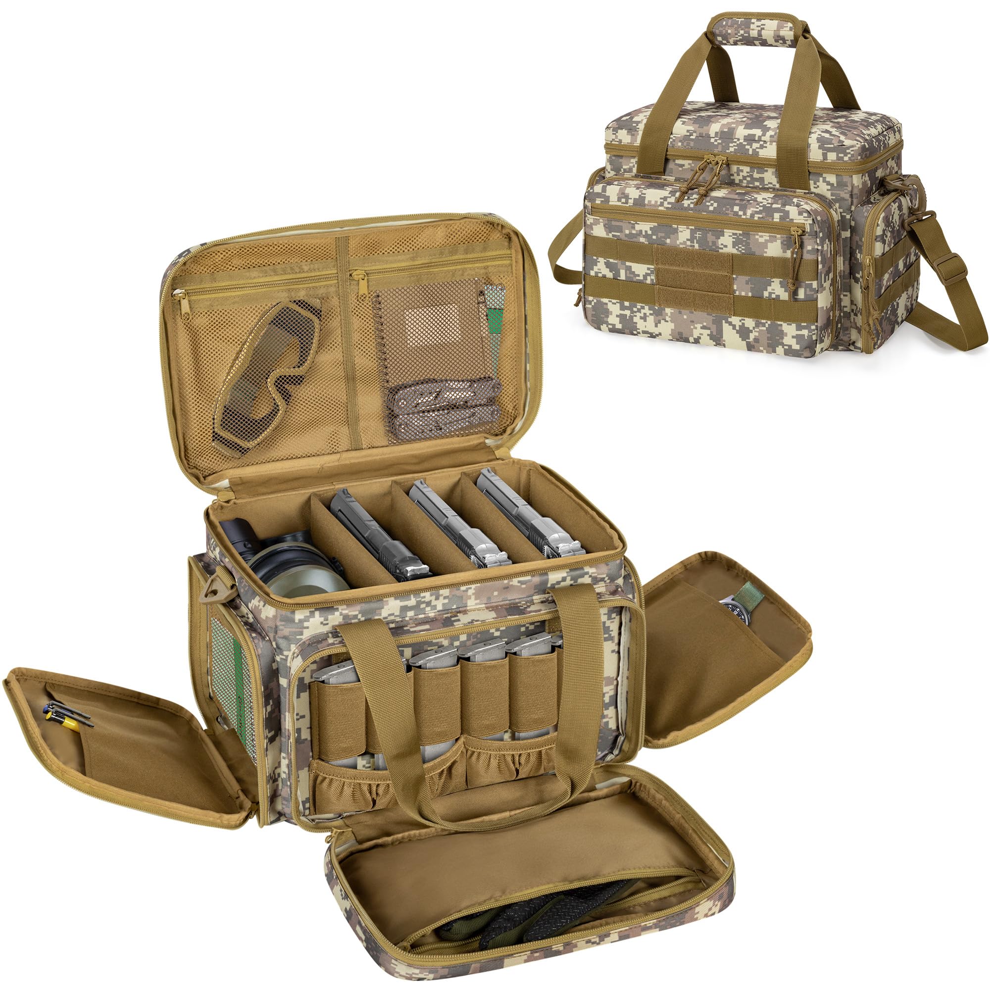 DSLEAF Pistol Bag, Holds 4 Guns, Pistol Case, Accessory Storage, Pistol Range Bag, Handgun Case
DSLEAF Pistol Bag, Holds 4 Guns, Pistol Case, Accessory Storage, Pistol Range Bag, Handgun Case
