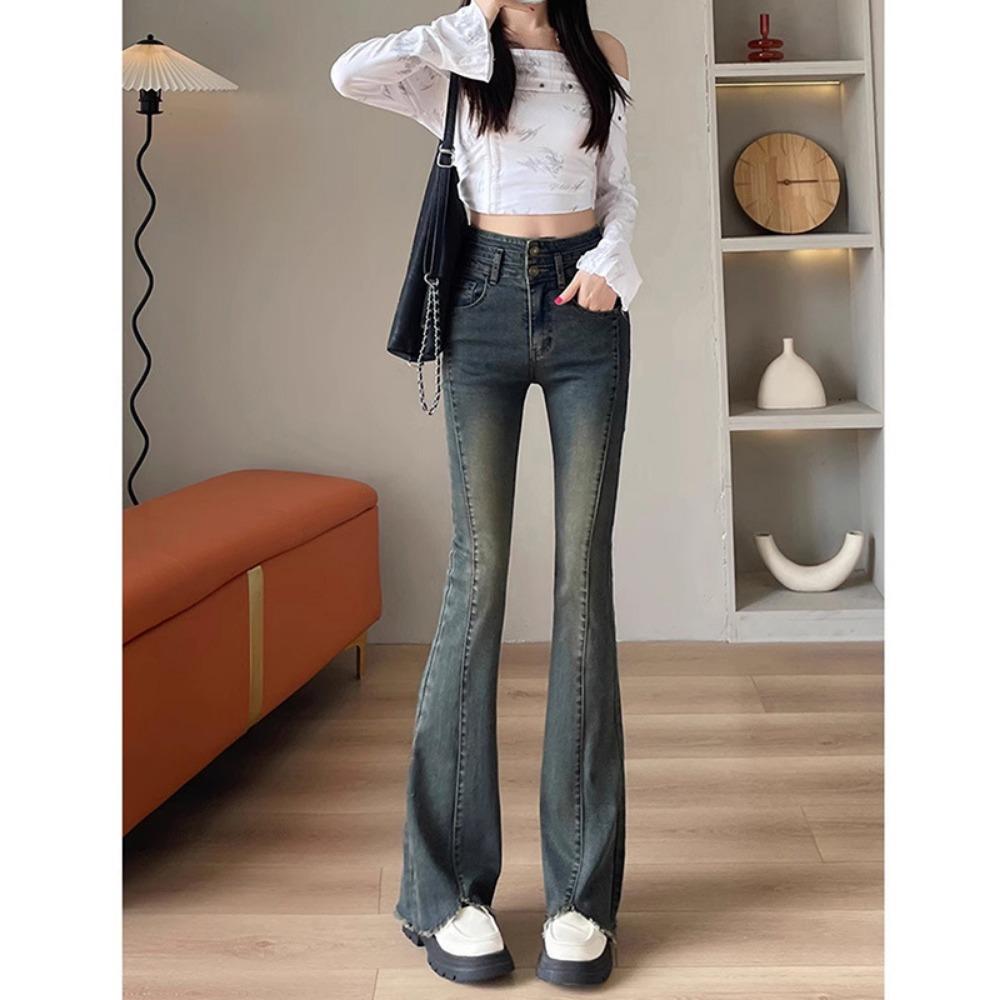 Trendy personality micro-pull burr jeans women s spring and autumn new popular slim-fit split-ended horn jeans XL
Trendy personality micro-pull burr jeans women s spring and autumn new popular slim-fit split-ended horn jeans XL