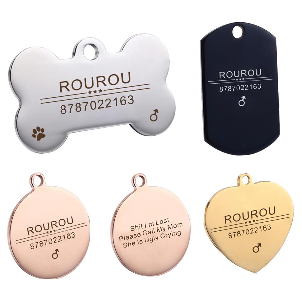Free Engraving Pet ID Tag Stainless Steel Dog Cat Name Tags Collar Accessories Pendant Customized,Silver Gold Rose gold Black L
Free Engraving Pet ID Tag Stainless Steel Dog Cat Name Tags Collar Accessories Pendant Customized,Silver Gold Rose gold Black L