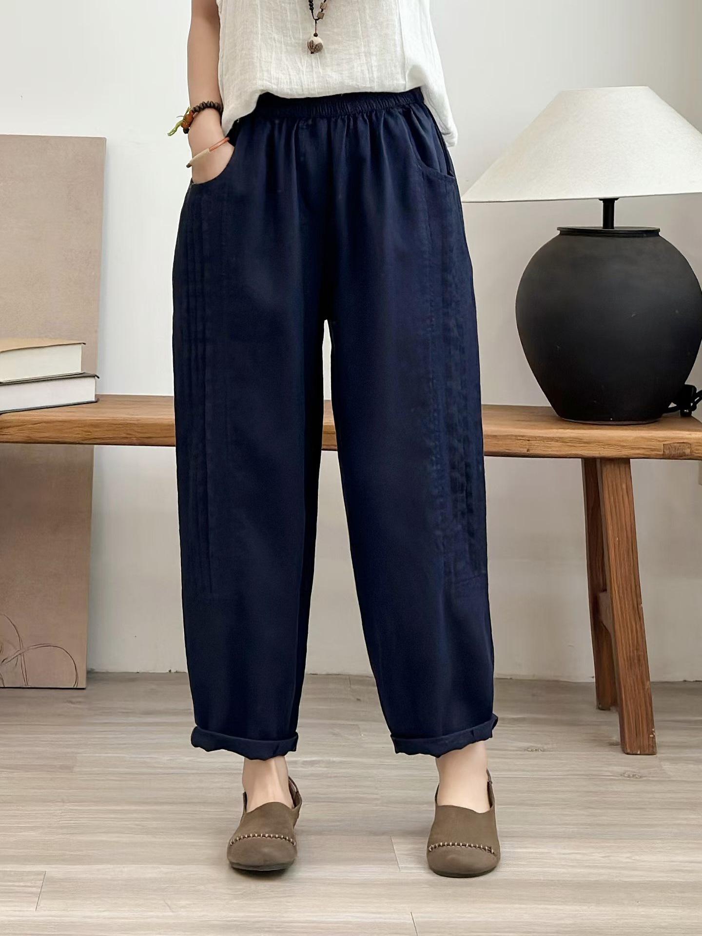 2026 Spring Women s Casual Linen Harem Pants - Solid Color, Stylish, and Slimming Loose Fit. One Size
2026 Spring Women s Casual Linen Harem Pants - Solid Color, Stylish, and Slimming Loose Fit. One Size