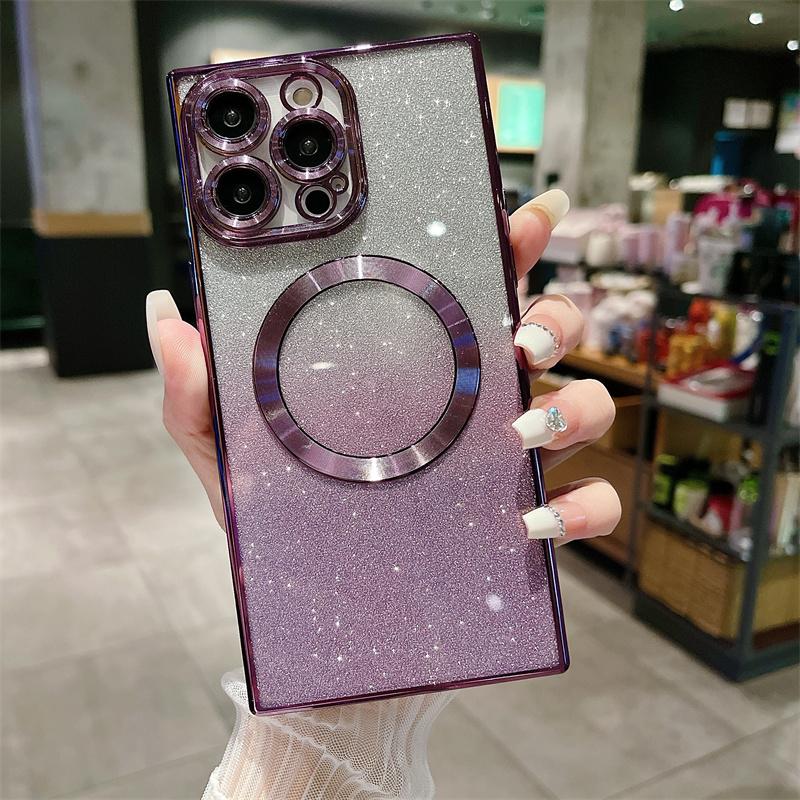 Роскошный квадратный чехол с магнитным блеском и гальваническим покрытием для iPhone 14 Plus 13 12 11 Pro Max для Magsafe, силиконовая мягкая задняя крышка из ТПУ For iphone 11Pro Max
Роскошный квадратный чехол с магнитным блеском и гальваническим покрытием для iPhone 14 Plus 13 12 11 Pro Max для Magsafe, силиконовая мягкая задняя крышка из ТПУ For iphone 11Pro Max