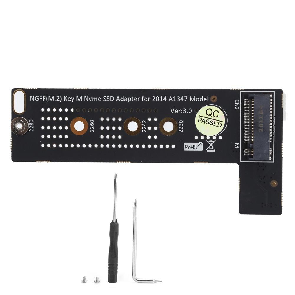 High Speed M.2 NGFF MKey Converter Efficient Heat Dissipation Black PCI-E SSD Converter Card for for OS Mini A1347 Model 2014 чорний
High Speed M.2 NGFF MKey Converter Efficient Heat Dissipation Black PCI-E SSD Converter Card for for OS Mini A1347 Model 2014 чорний