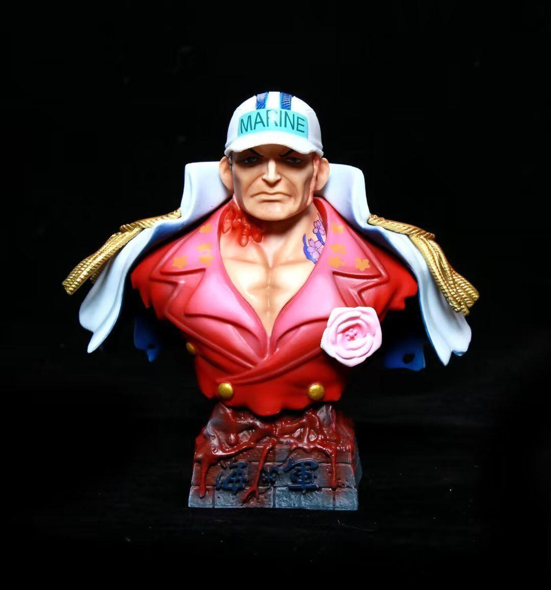 One Piece Three Generals of the Navy figurine figurines red dog green pheasant yellow ape half body portraitanime figurine model
One Piece Three Generals of the Navy figurine figurines red dog green pheasant yellow ape half body portraitanime figurine model