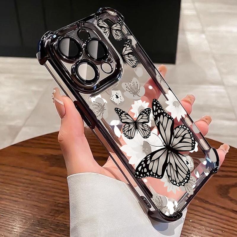 Minimalist Butterfly Electroplated Airbag Transparent Phone Case For iPhone 16 Pro Max 15 14 Plus 13 12 11 17 Air 16E Soft Cover iPhone 16
Minimalist Butterfly Electroplated Airbag Transparent Phone Case For iPhone 16 Pro Max 15 14 Plus 13 12 11 17 Air 16E Soft Cover iPhone 16