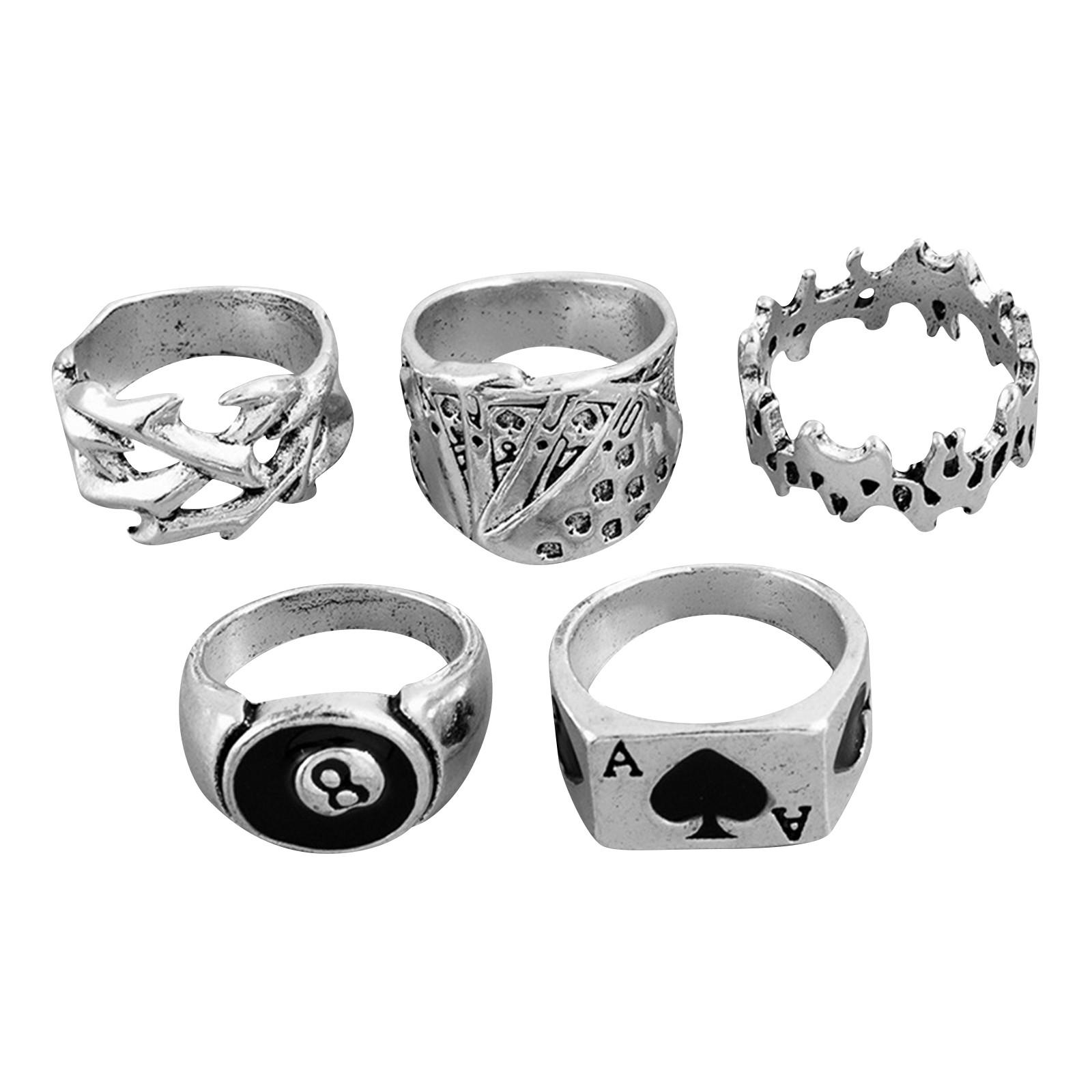 Металлическое темное модное хип-хоп кольцо для мужчин, ретро состаренный скелет змея комплект колец One Size чёрный
Металлическое темное модное хип-хоп кольцо для мужчин, ретро состаренный скелет змея комплект колец One Size чёрный