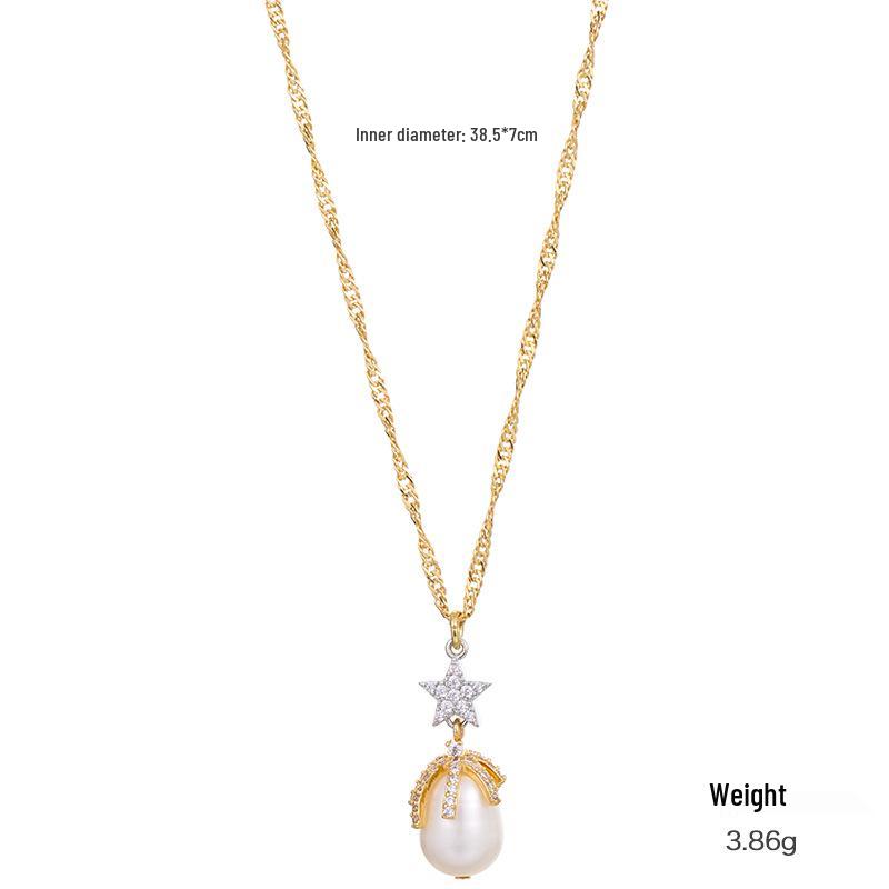 Kenjie Two-Tone Star Earrings: S925 Silver, Gold-Plated Copper, Freshwater Pearl, Versatile Japanese-Korean Style.
Kenjie Two-Tone Star Earrings: S925 Silver, Gold-Plated Copper, Freshwater Pearl, Versatile Japanese-Korean Style.