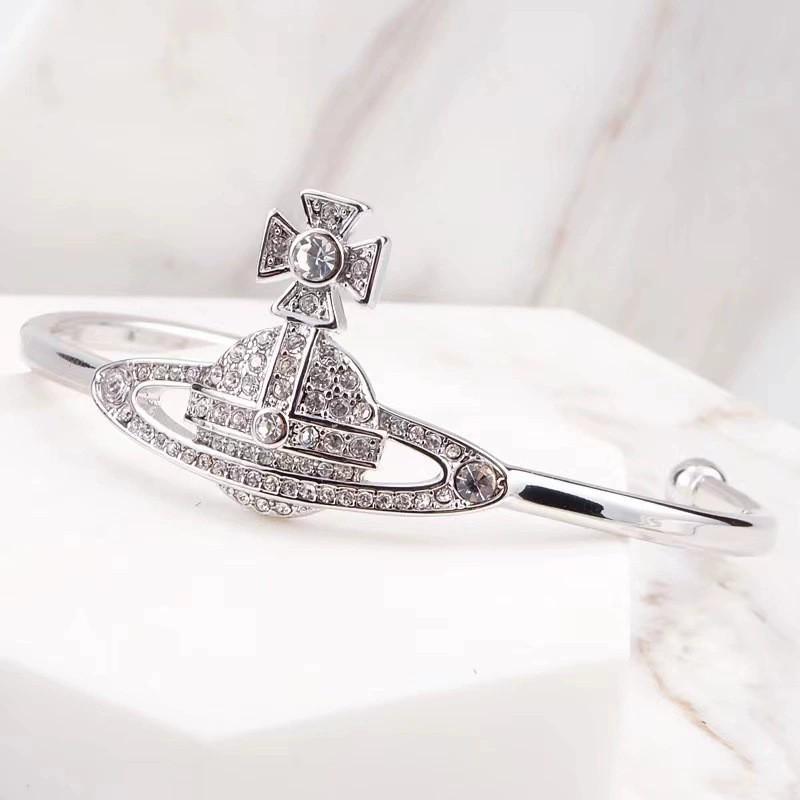 Westwood Saturn Diamond Classic Open Bangle Adjustable Versatile Jewelry for Women
Westwood Saturn Diamond Classic Open Bangle Adjustable Versatile Jewelry for Women