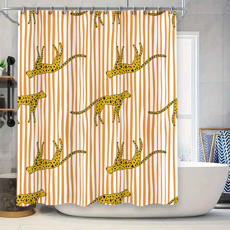 Leopard Print Shower Curtain 3D High Definition Printing Waterproof Fabric Bath Decorations With Rod Pocket For Home Kitchen Bat W60H190(CM)-1 Pcs
Leopard Print Shower Curtain 3D High Definition Printing Waterproof Fabric Bath Decorations With Rod Pocket For Home Kitchen Bat W60H190(CM)-1 Pcs