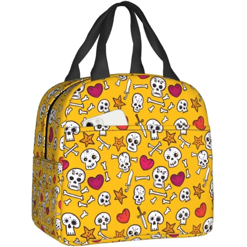 Insulated Lunch Bag For Kids Skulls And Hearts Reusable Cooler Tote Bag Mini Cooler For Kids Adult Office Work Picnic Beach 22x20x13CM
Insulated Lunch Bag For Kids Skulls And Hearts Reusable Cooler Tote Bag Mini Cooler For Kids Adult Office Work Picnic Beach 22x20x13CM