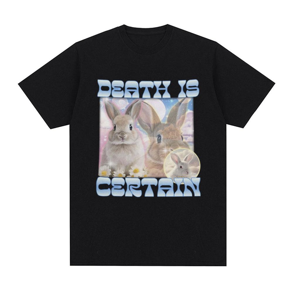 2026 SpringSummer Funful Death Is A Cute Bunny Emoji Pattern Mens and Womens Harajuku Cotton Tshirts for Streetwear L
2026 SpringSummer Funful Death Is A Cute Bunny Emoji Pattern Mens and Womens Harajuku Cotton Tshirts for Streetwear L