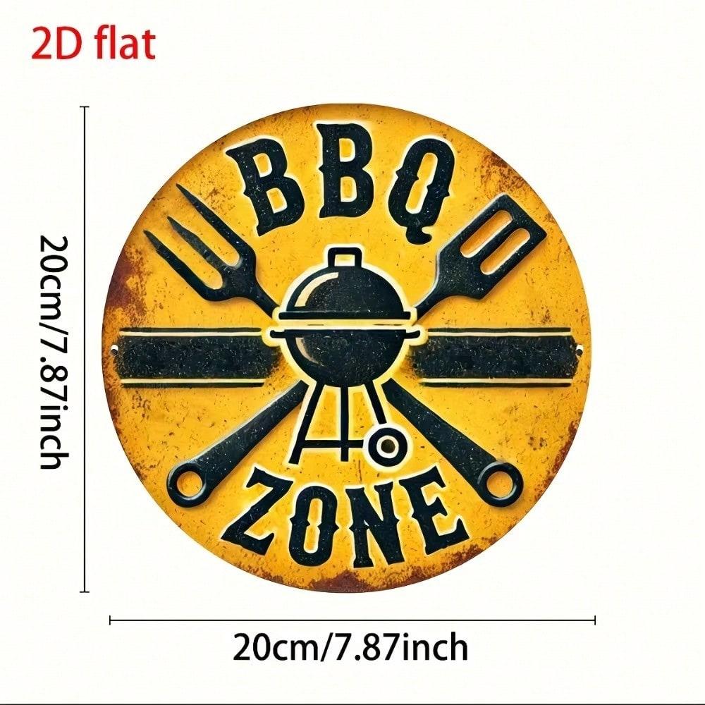 Vintage BBQ Zone Metal Sign Round Wall Art Garage Cafe Decor TYA13997-20X20CM різнокольоровий
Vintage BBQ Zone Metal Sign Round Wall Art Garage Cafe Decor TYA13997-20X20CM різнокольоровий