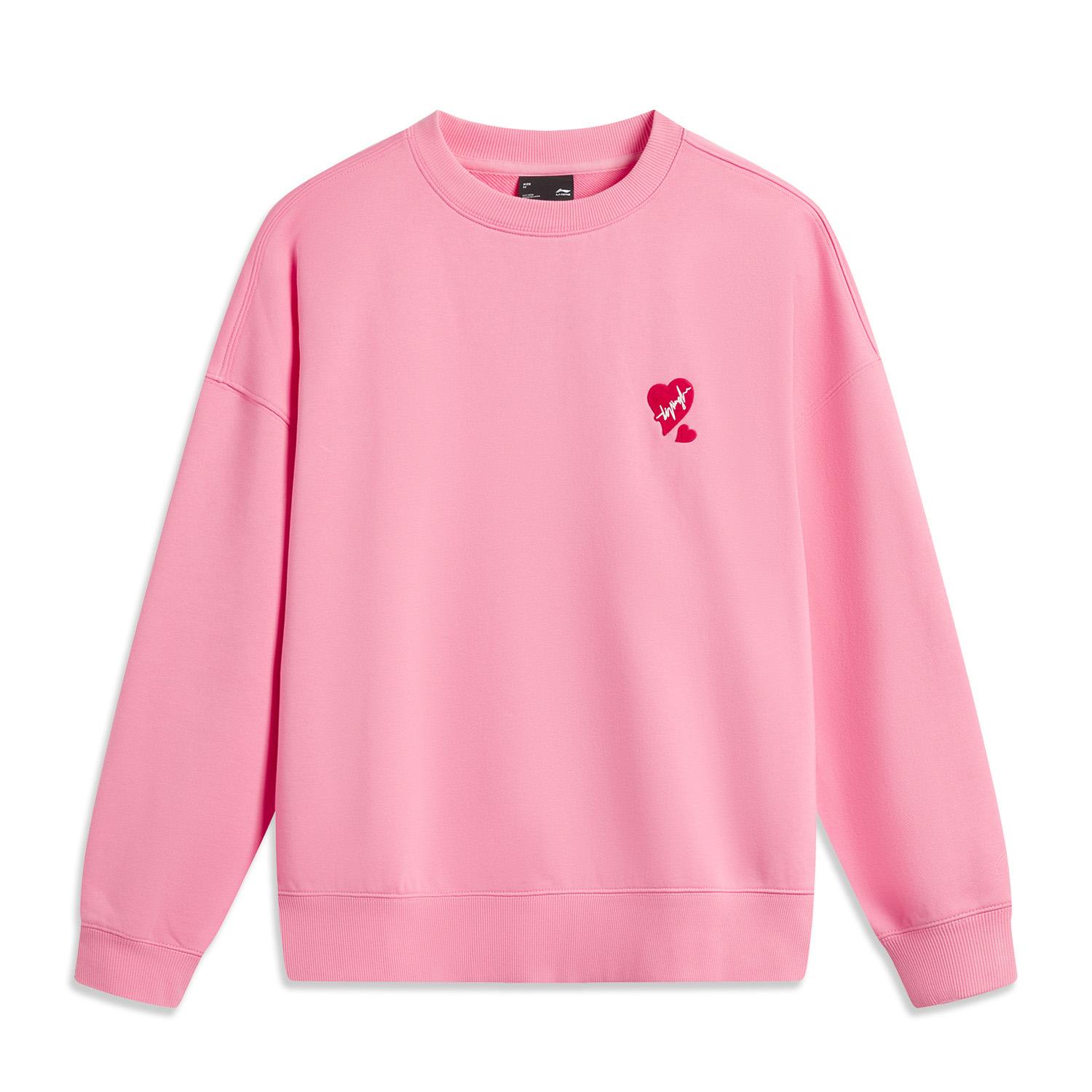 Li Ning Sports Fashion Series Heart Comfortable Casual Round Neck Loose Sweatshirt Womens Hoody Morning-Light-Pink AWDU790-8 S
Li Ning Sports Fashion Series Heart Comfortable Casual Round Neck Loose Sweatshirt Womens Hoody Morning-Light-Pink AWDU790-8 S