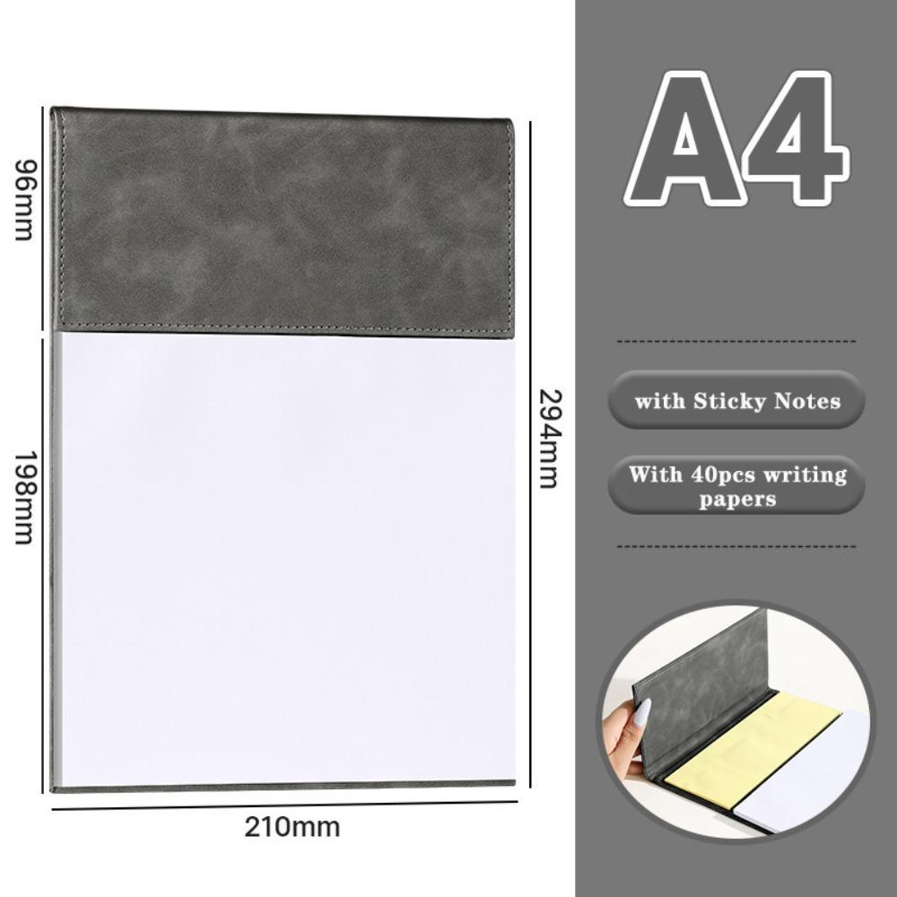 New Suede File Folder A4 With Sticky Notes Clipboard Writing Pad Business Office
New Suede File Folder A4 With Sticky Notes Clipboard Writing Pad Business Office