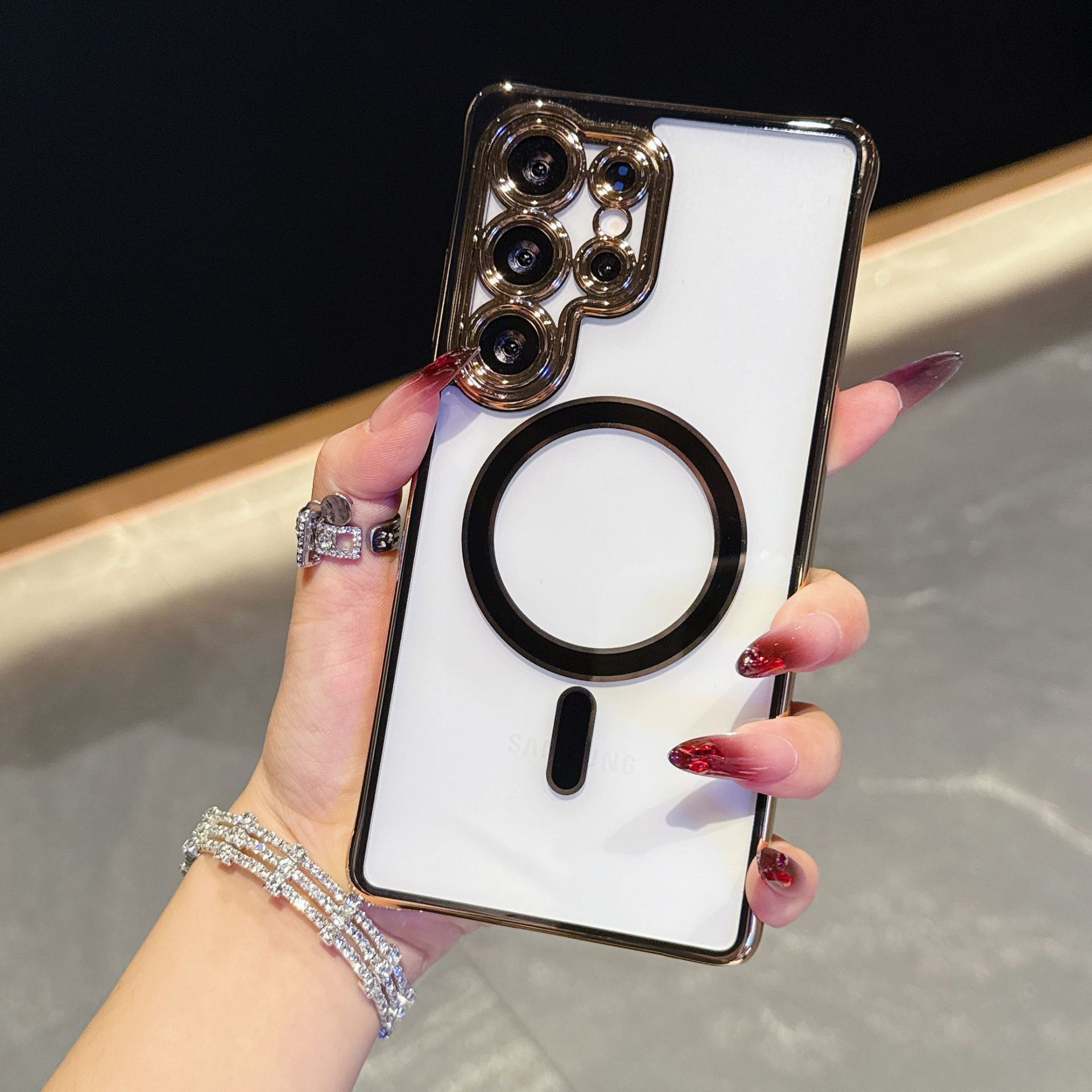 Two color Magnetic Suction Mobile Phone Case Suitable for Samsung S25 Ultra Case 25edge Protective Case A56 Accessories Anti Fe Fashion Samsung A36/A56 5G
Two color Magnetic Suction Mobile Phone Case Suitable for Samsung S25 Ultra Case 25edge Protective Case A56 Accessories Anti Fe Fashion Samsung A36/A56 5G