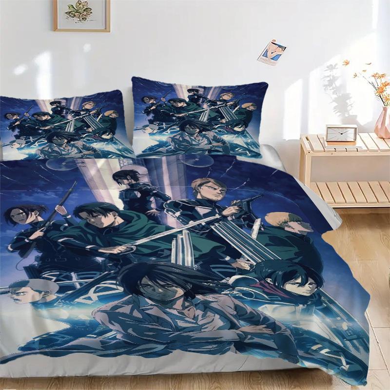 Attack on Titan: Heroes Compilation Bedding Set Comforter Cover Gift for Bedroom,Includes 1 Cover and 2 Pillowcases, No InsertB230 135x200cm
Attack on Titan: Heroes Compilation Bedding Set Comforter Cover Gift for Bedroom,Includes 1 Cover and 2 Pillowcases, No InsertB230 135x200cm