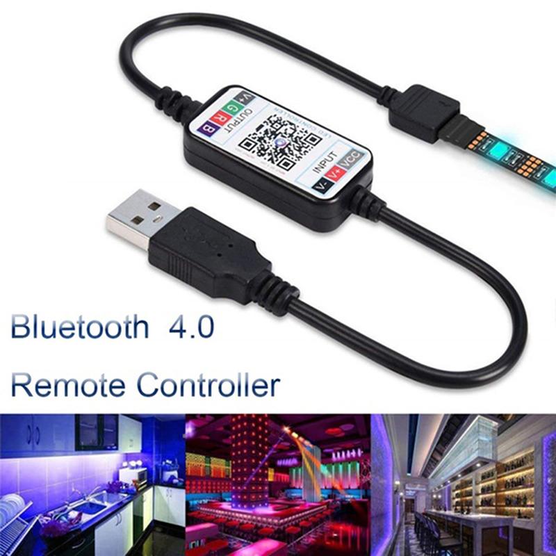 Совместимая с Bluetooth светодиодная лента RGB Беспроводная домашняя светодиодная лента RGB USB-контроллер
Совместимая с Bluetooth светодиодная лента RGB Беспроводная домашняя светодиодная лента RGB USB-контроллер