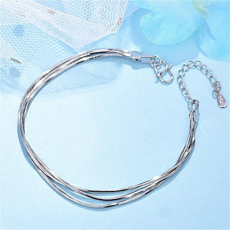 Luxury Multi Layer Coil Bracelet for Women Girls 925 Sterling Silver Snake Chain Minimalist Fashion Jewelry Gifts for Her
Luxury Multi Layer Coil Bracelet for Women Girls 925 Sterling Silver Snake Chain Minimalist Fashion Jewelry Gifts for Her