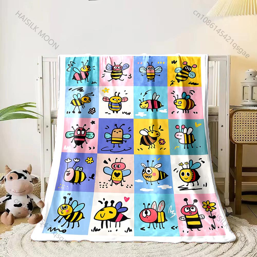 1PC Cartoon bee illustrations Print Adult Children Warm Blankets Home Travel Car Soft Comfortable Suitable for all seasons 75x100cm
1PC Cartoon bee illustrations Print Adult Children Warm Blankets Home Travel Car Soft Comfortable Suitable for all seasons 75x100cm