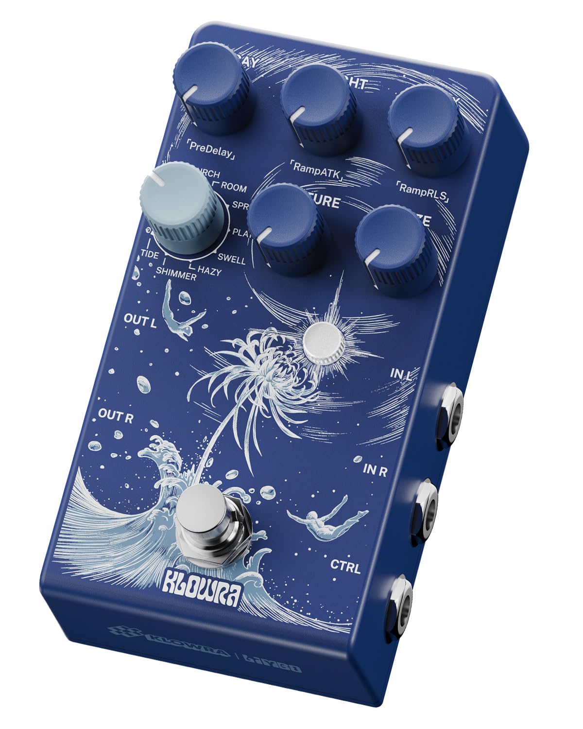 Klowra Limbo Electric Guitar Reverb Pedal Digital Guitar Effect Pedal with 9 Stereo Ambient Reverb Analog True Freeze and Expression Pedal Support -
Klowra Limbo Electric Guitar Reverb Pedal Digital Guitar Effect Pedal with 9 Stereo Ambient Reverb Analog True Freeze and Expression Pedal Support -