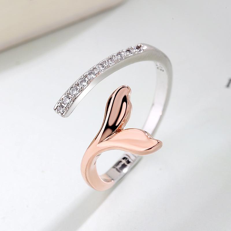 Mermaid Tail Gradient Open Finger Ring - European & American Style Women s Jewelry Adjustable Open
Mermaid Tail Gradient Open Finger Ring - European & American Style Women s Jewelry Adjustable Open